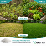 Sulfate d’Ammonium 1.5 kg | Engrais azoté 21 % N + 24 % Soufre pour potager, gazon, arbres fruitiers, haies, sols alcalins, jardin, maraîchage, correction du pH, agriculture – Image 2