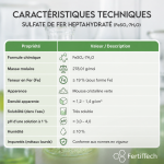 Sulfate de Fer (II) 1.5 kg - Engrais Anti-Carence en Fer pour Plantes, Pelouse, Potager - Clarification Eau, Traitement Bois & Anti-Mousse Écologique – Image 4