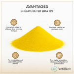 Chélate de Fer EDTA 13% 1 kg – Anti-Chlorose Plantes et Gazon – Engrais Foliaire Soluble – Carence en Fer – Jardin, Feuilles Jaunes, Hydroponie – Image 5