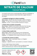 Nitrate de Calcium 1.5 kg – Engrais Calcium pour Potager, Tomates, Légumes, Arbres Fruitiers, Fleurs et Plantes Ornementales | Fertigation, Arrosage, Carences Calcium – Image 3