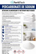 Percarbonate de Soude 5 kg – Percarbonate de Sodium Multi-Usages, Oxygène Actif, Détachant Linge, Blanchissant Textile, Nettoyant Maison pour Joints, WC, Surfaces et Canalisations – Image 2