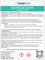 Sulfate de Cuivre 25 kg - Traitement Algues, Engrais Plantes & Préparation Bouillie Bordelaise | Anti-Mildiou & Fongicide Naturel | Qualité Agricole & Aquaponie – Image 6