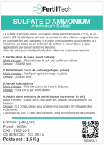 Sulfate d’Ammonium 1.5 kg | Engrais azoté 21 % N + 24 % Soufre pour potager, gazon, arbres fruitiers, haies, sols alcalins, jardin, maraîchage, correction du pH, agriculture – Image 6