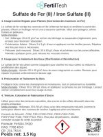 Sulfate de Fer (II) 1.5 kg - Engrais Anti-Carence en Fer pour Plantes, Pelouse, Potager - Clarification Eau, Traitement Bois & Anti-Mousse Écologique – Image 6