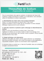 Thiosulfate de sodium pentahydraté 500 g – Produit chimique industriel pour neutralisation du chlore, traitement de l’eau, procédés techniques et usages industriels – Image 6