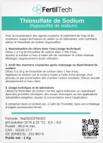 Thiosulfate de sodium pentahydraté 1 kg – Produit chimique industriel pour neutralisation du chlore, traitement de l’eau, procédés techniques et usages industriels – Image 6