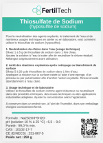Thiosulfate de sodium pentahydraté 250 g – Produit chimique industriel pour neutralisation du chlore, traitement de l’eau, procédés techniques et usages industriels – Image 6